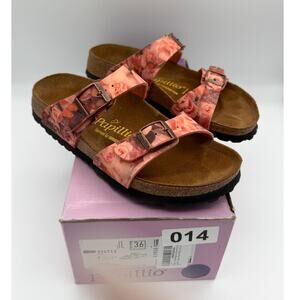 Papillo By Birkenstock Women's Sydney Sandals Silky Rose Red Size US5 EU36